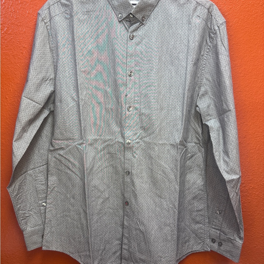 Calvin Klein Gray Dress Shirt